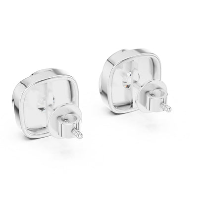 Round Stud Lab Grown Diamond Earrings