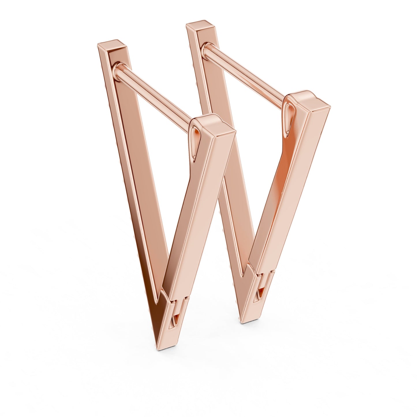 Round Huggie Lab Grown Diamond Earrings