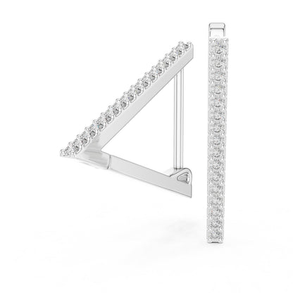 Round Huggie Lab Grown Diamond Earrings