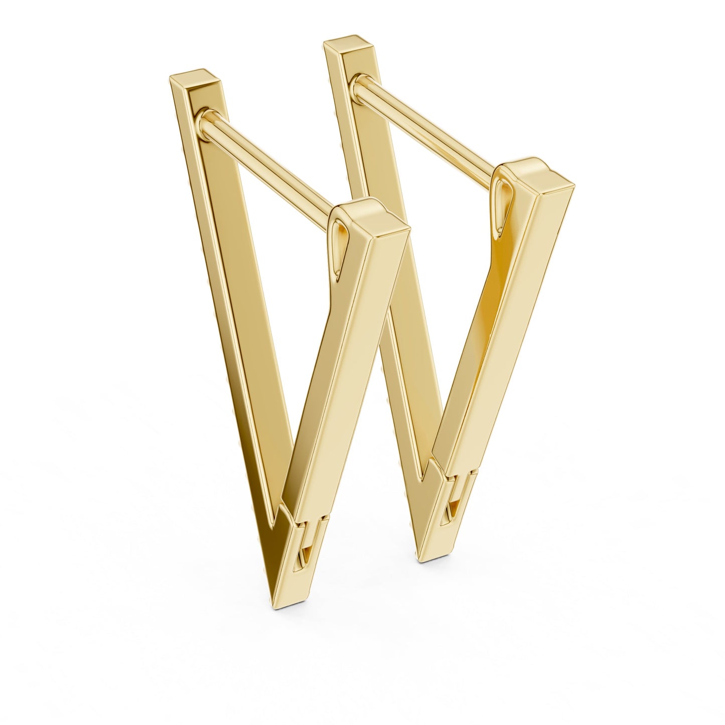 Round Huggie Lab Grown Diamond Earrings