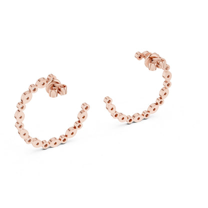 Round Climber Lab Grown Diamond Earrings