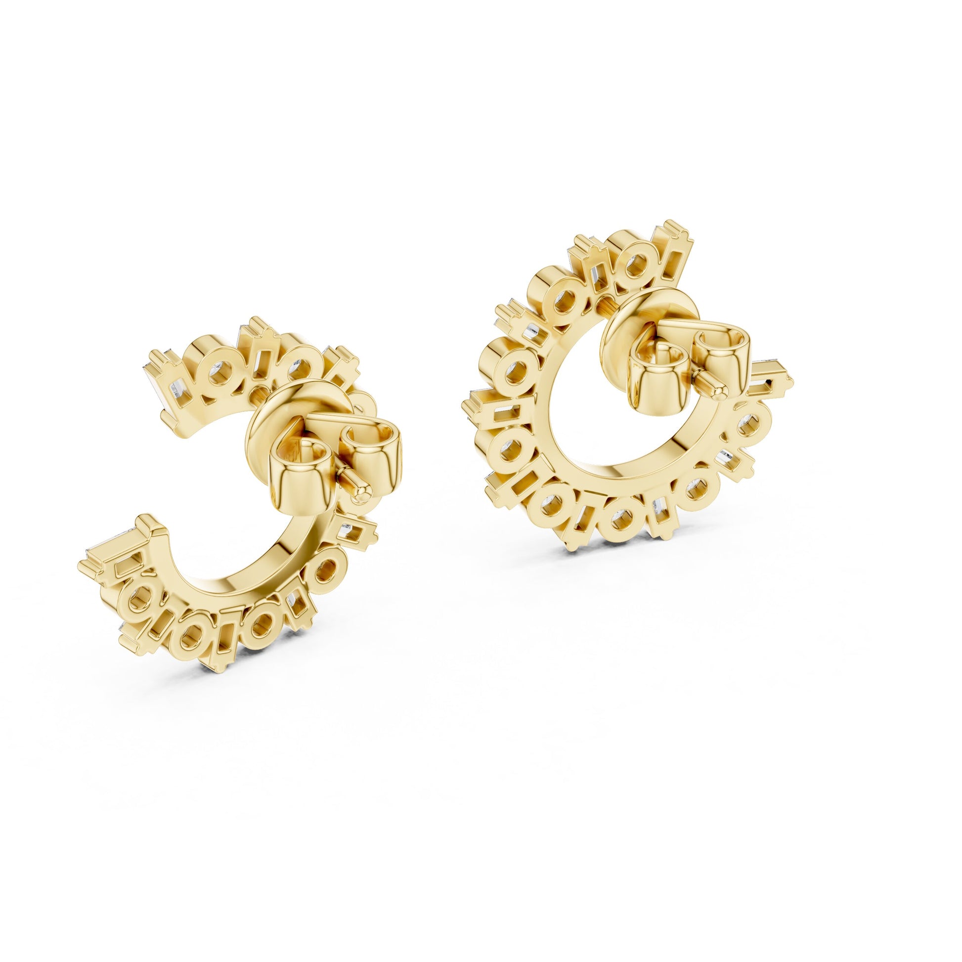 Mixed Shape Lab Grown Diamond Jacket Earrings
