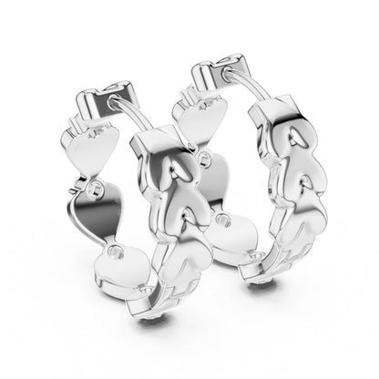 Mixed Shape Lab Grown Diamond Hoop Earrings