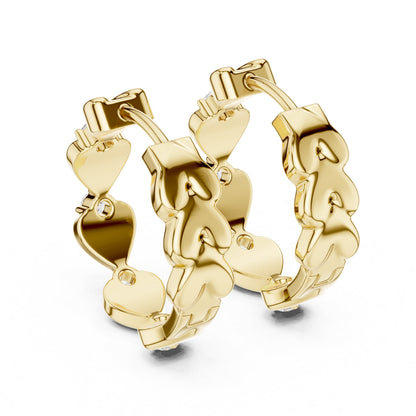 Mixed Shape Lab Grown Diamond Hoop Earrings