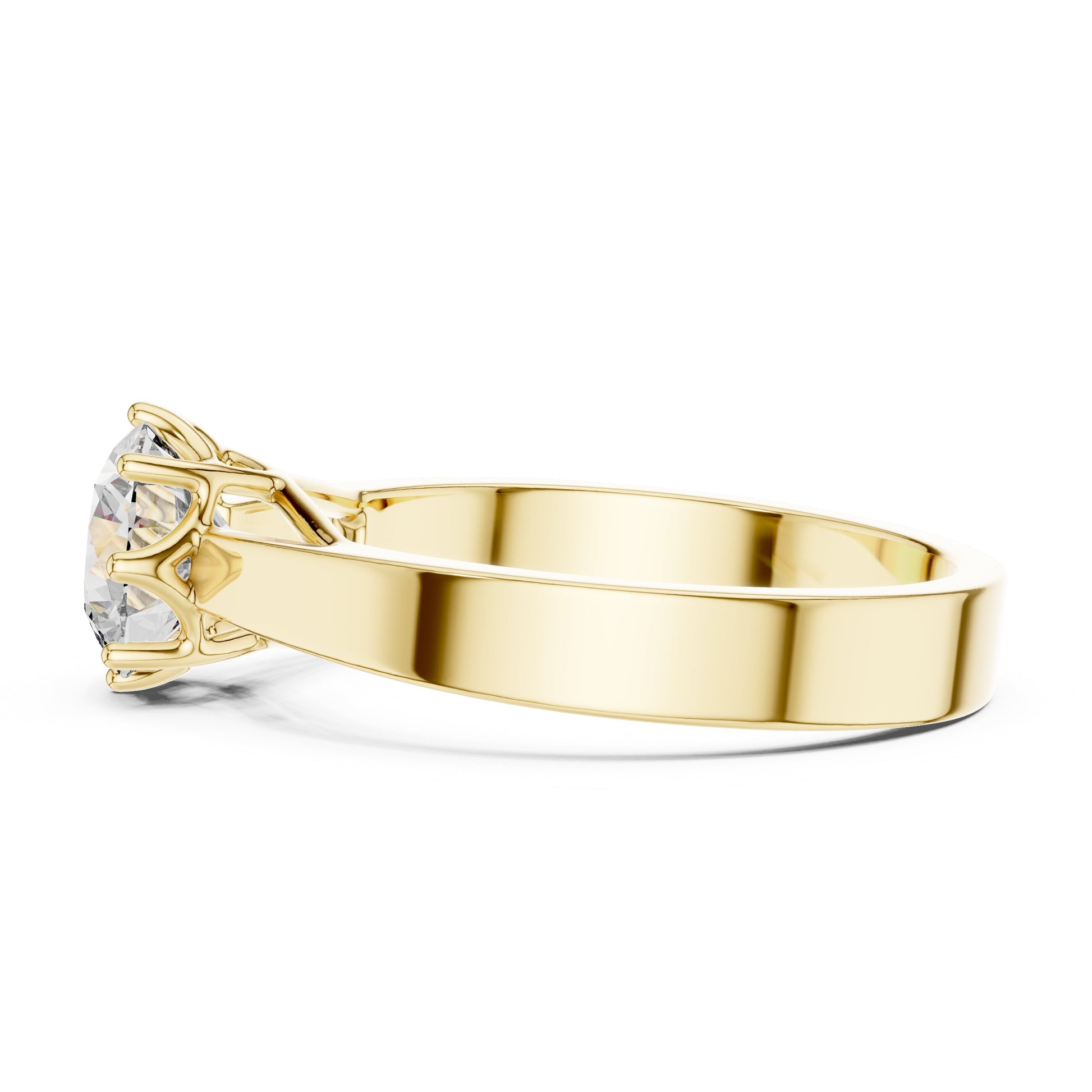 Round Solitaire Lab Grown Diamond Ring
