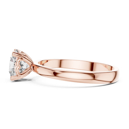 Round Solitaire Lab Grown Diamond Ring