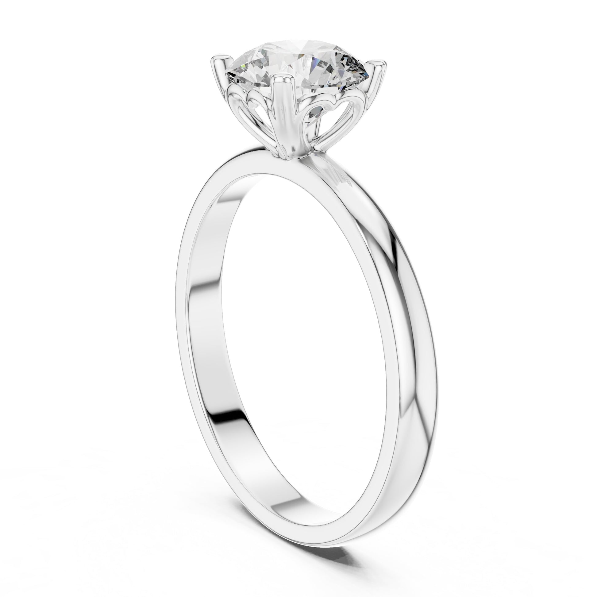 Round Solitaire Lab Grown Diamond Ring
