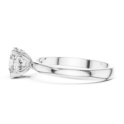 Round Solitaire Lab Grown Diamond Ring