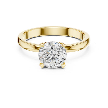 Round Solitaire Lab Grown Diamond Ring