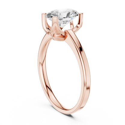 Oval Solitaire Lab Grown Diamond Ring
