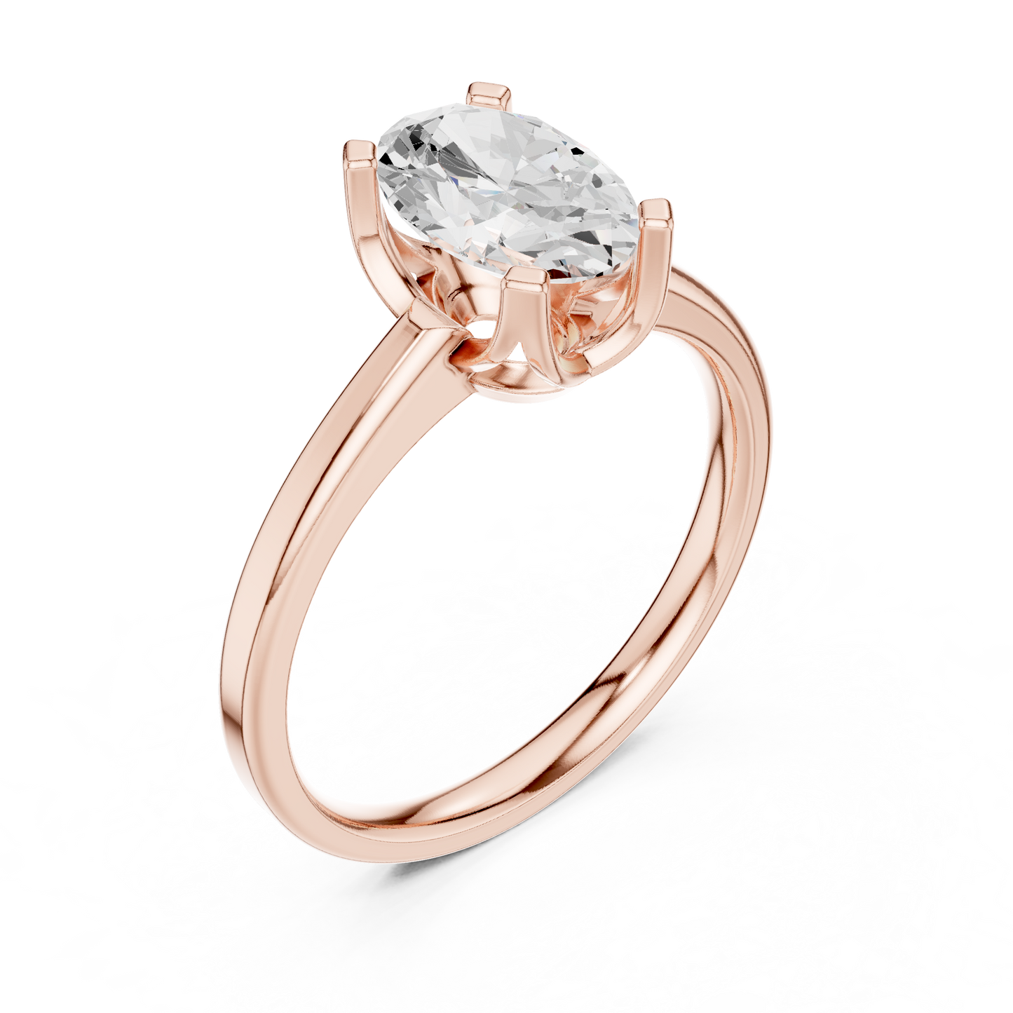Oval Solitaire Lab Grown Diamond Ring