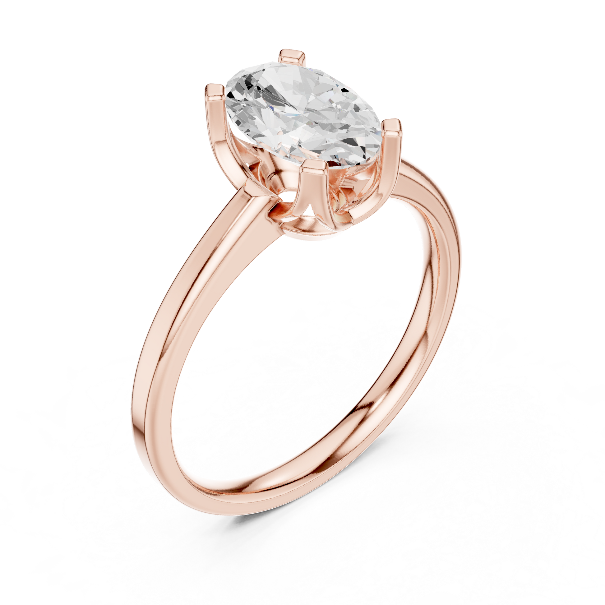 Oval Solitaire Lab Grown Diamond Ring