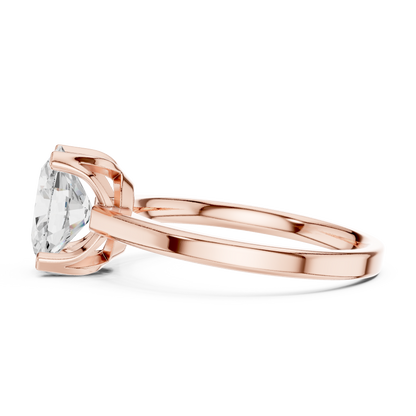 Oval Solitaire Lab Grown Diamond Ring