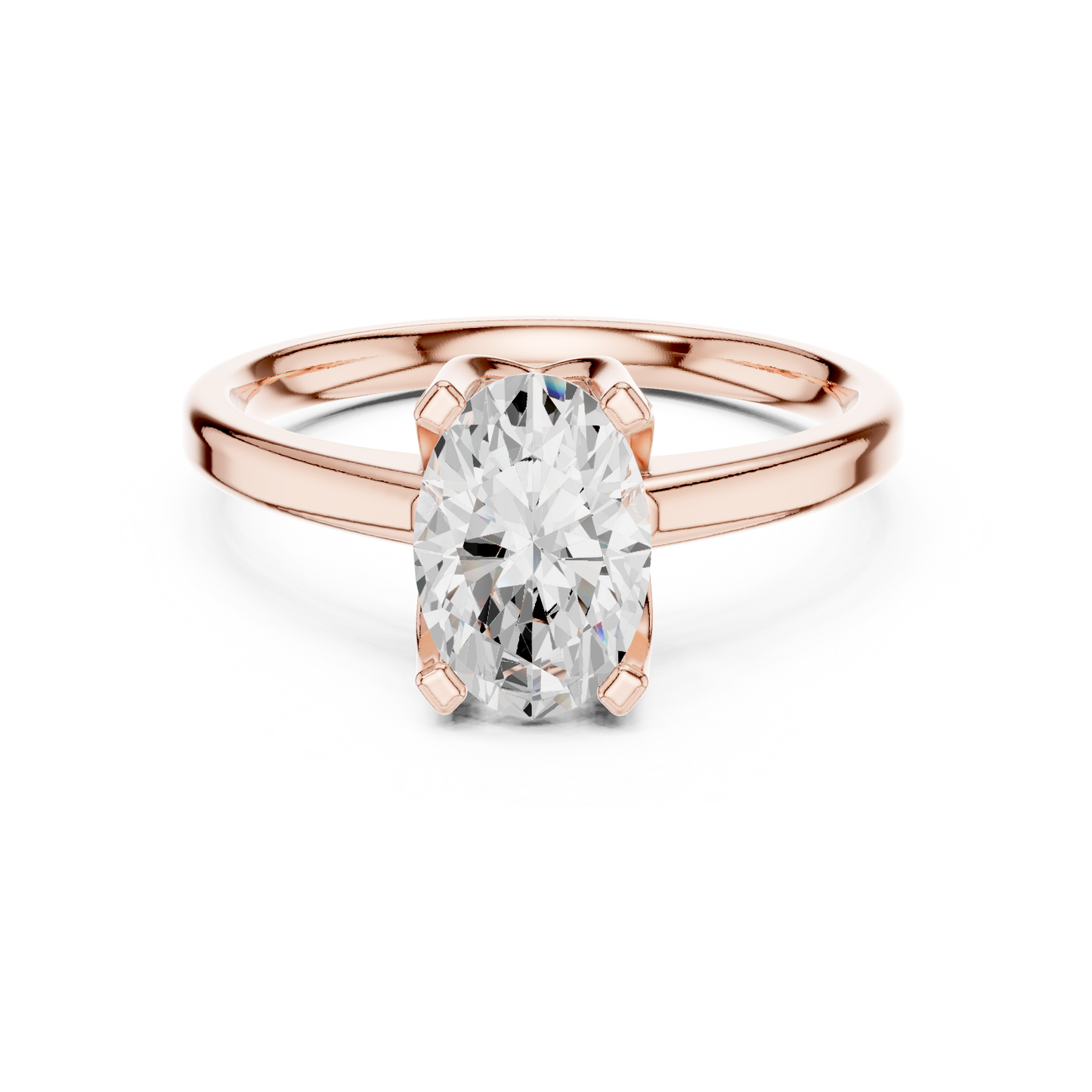 Oval Solitaire Lab Grown Diamond Ring
