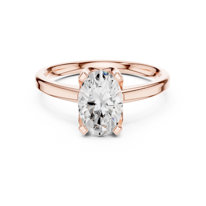 Oval Solitaire Lab Grown Diamond Ring