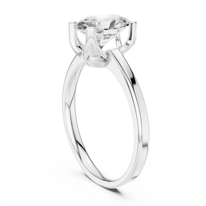 Oval Solitaire Lab Grown Diamond Ring