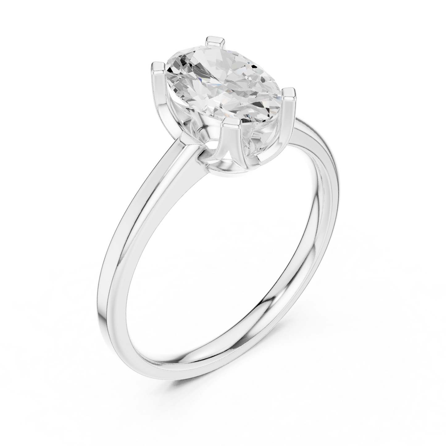 Oval Solitaire Lab Grown Diamond Ring