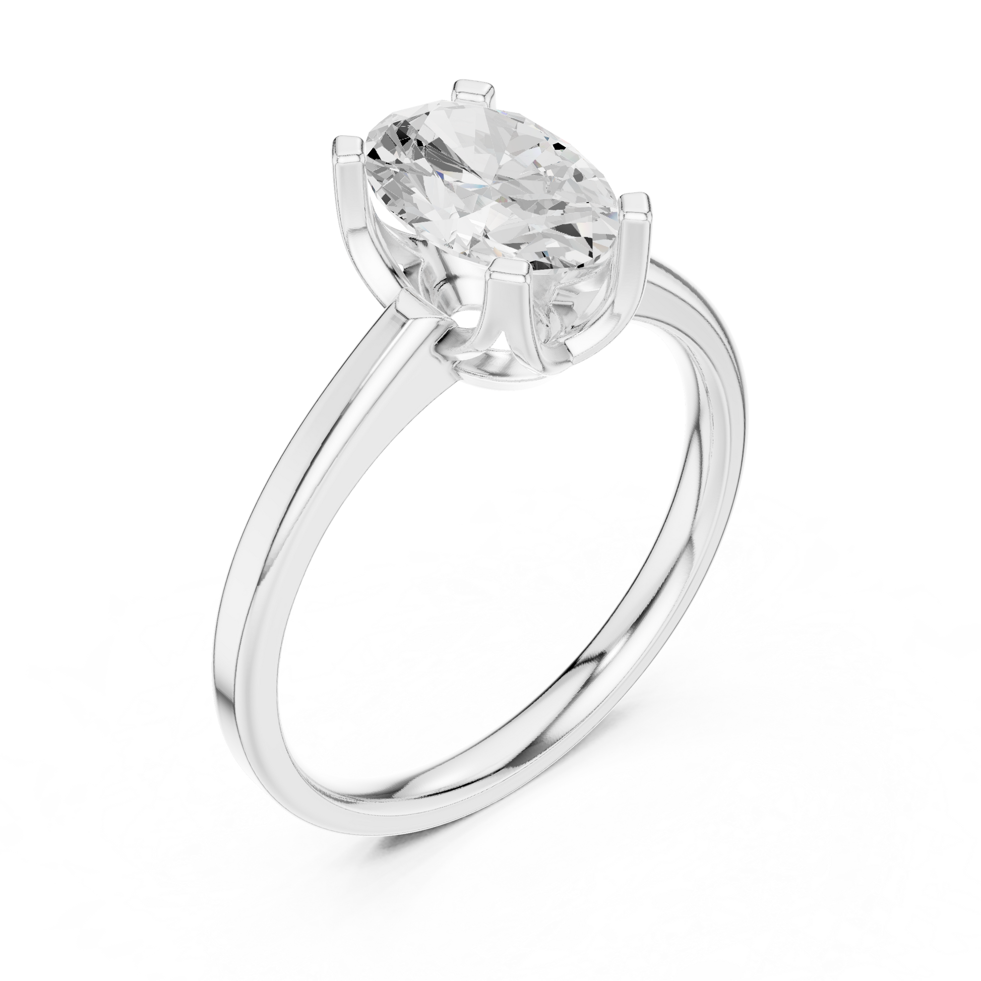 Oval Solitaire Lab Grown Diamond Ring