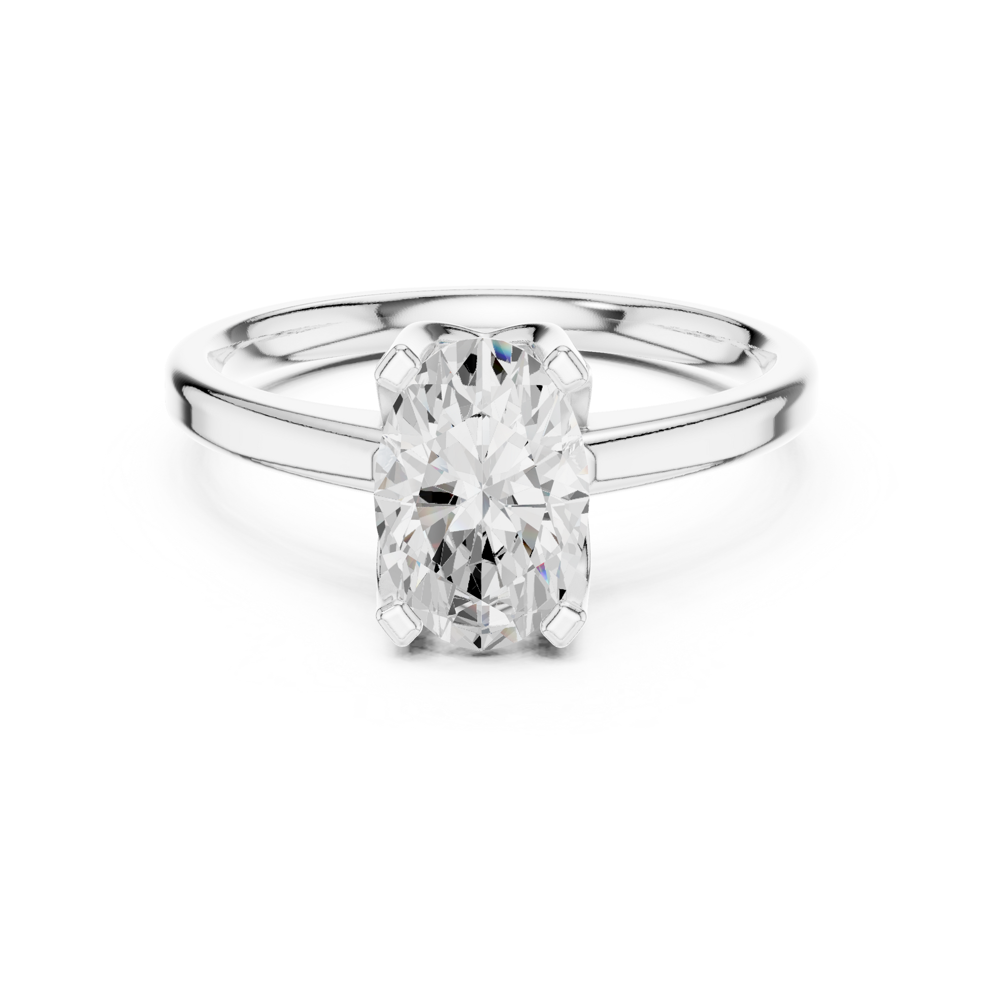 Oval Solitaire Lab Grown Diamond Ring