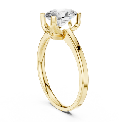 Oval Solitaire Lab Grown Diamond Ring