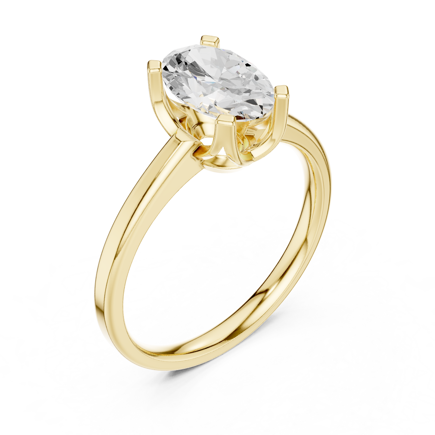 Oval Solitaire Lab Grown Diamond Ring