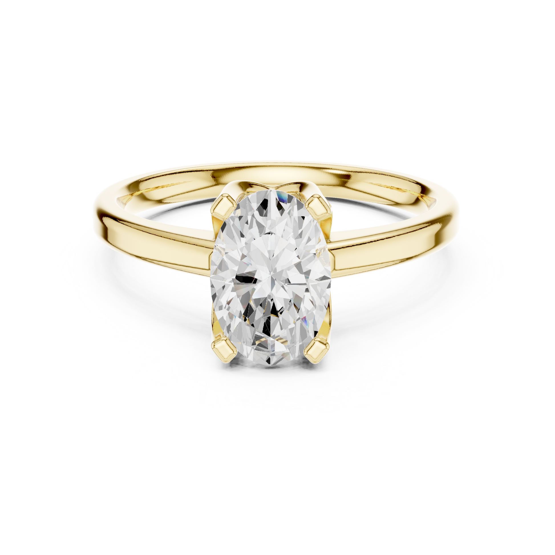 Oval Solitaire Lab Grown Diamond Ring