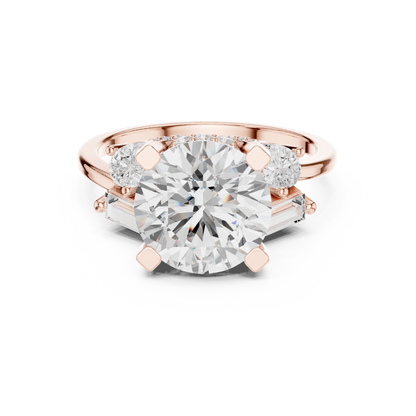 Mixed Shape Lab Grown Diamond Halo Ring