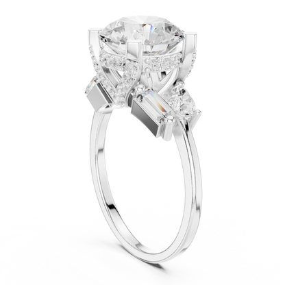Mixed Shape Lab Grown Diamond Halo Ring