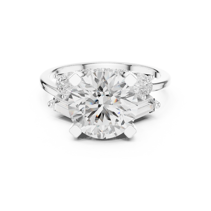 Mixed Shape Lab Grown Diamond Halo Ring