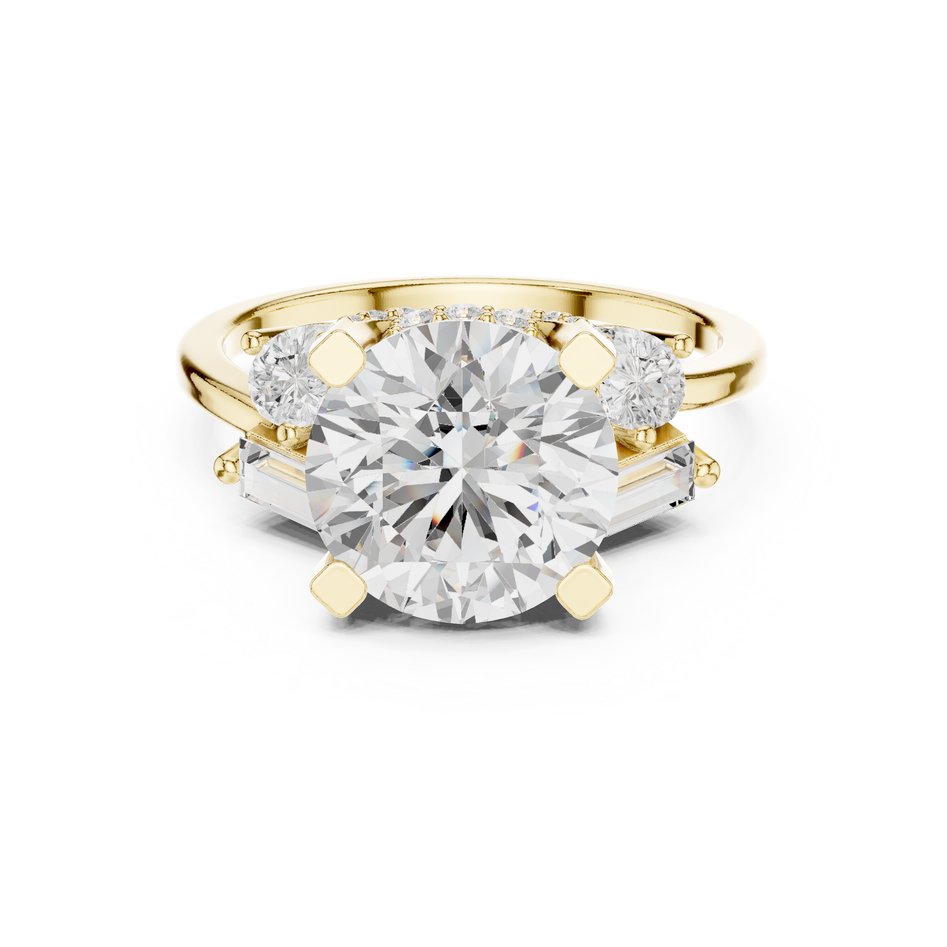 Mixed Shape Lab Grown Diamond Halo Ring