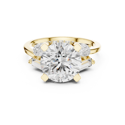 Mixed Shape Lab Grown Diamond Halo Ring