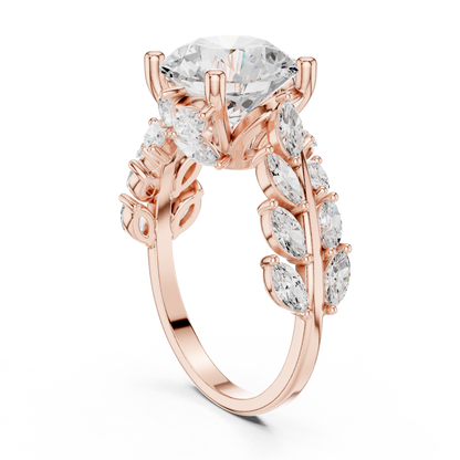 Mixed Shape Lab Grown Diamond Side Stone Ring