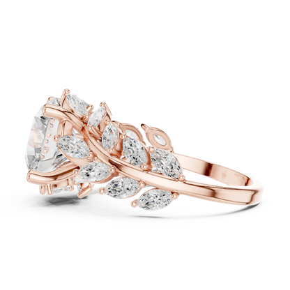 Mixed Shape Lab Grown Diamond Side Stone Ring