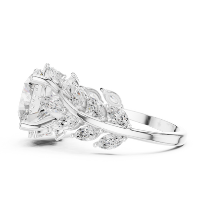Mixed Shape Lab Grown Diamond Side Stone Ring