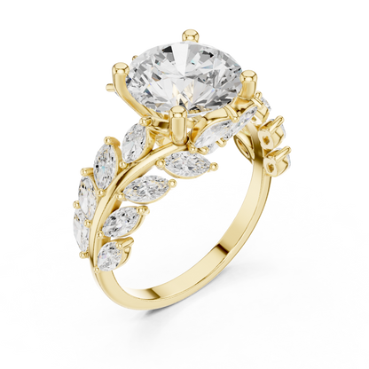 Mixed Shape Lab Grown Diamond Side Stone Ring