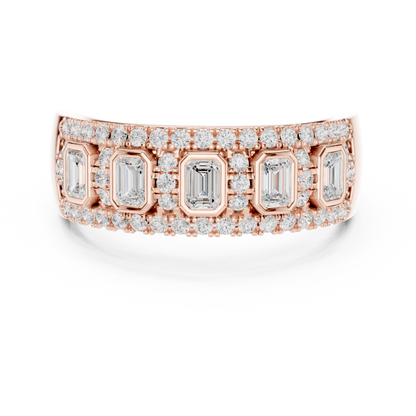 Mixed Shape Lab Grown Diamond Halo Ring