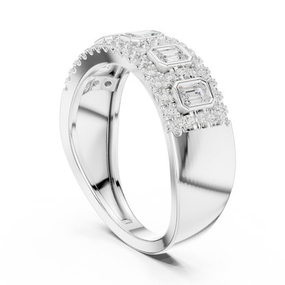 Mixed Shape Lab Grown Diamond Halo Ring