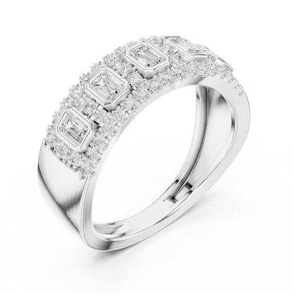 Mixed Shape Lab Grown Diamond Halo Ring