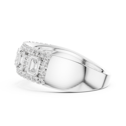 Mixed Shape Lab Grown Diamond Halo Ring