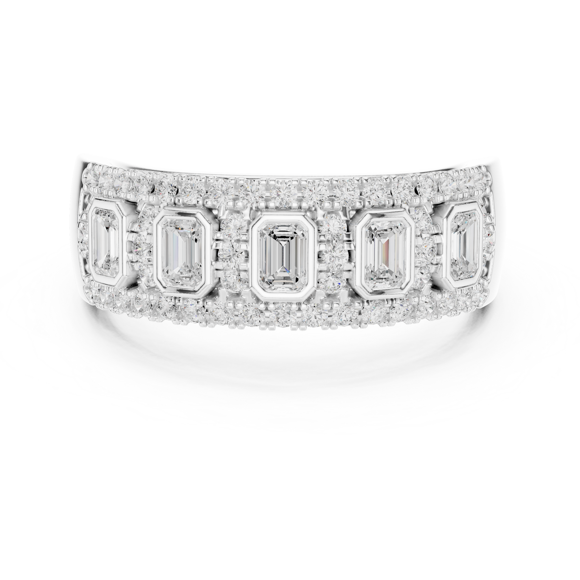 Mixed Shape Lab Grown Diamond Halo Ring