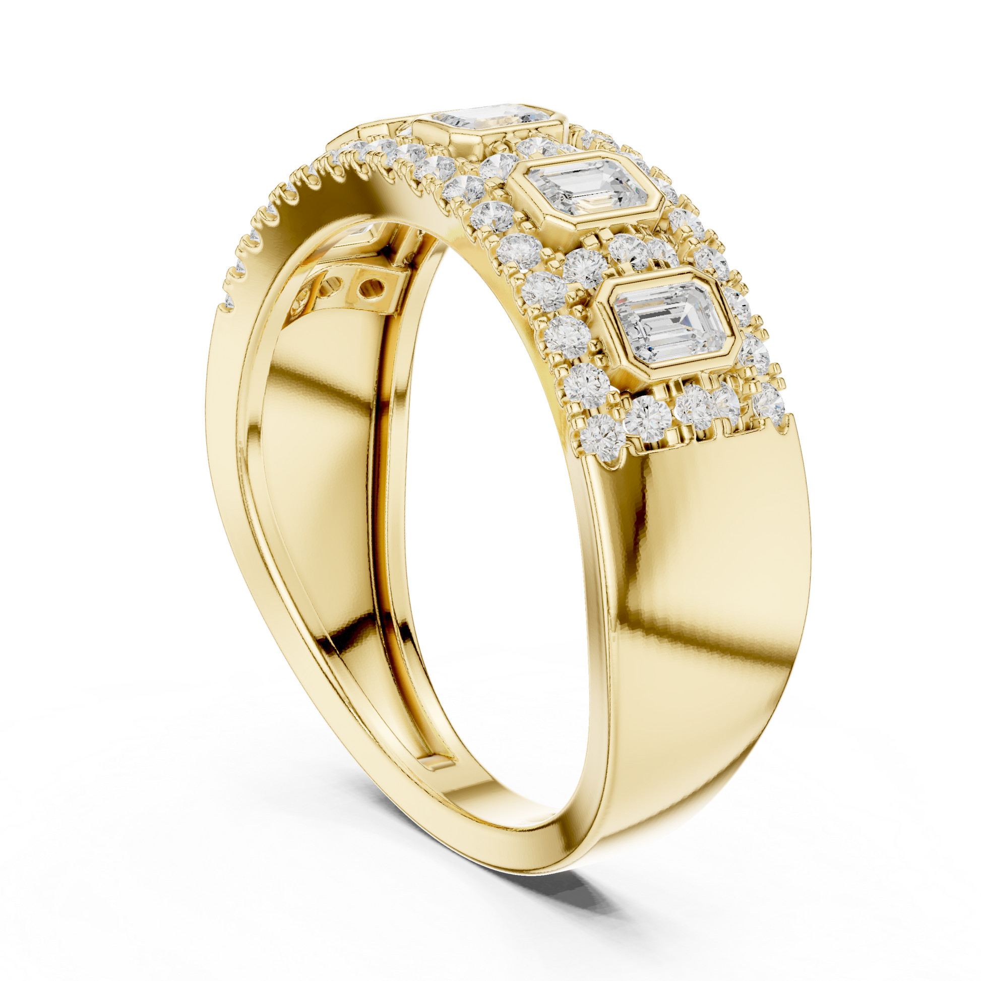Mixed Shape Lab Grown Diamond Halo Ring