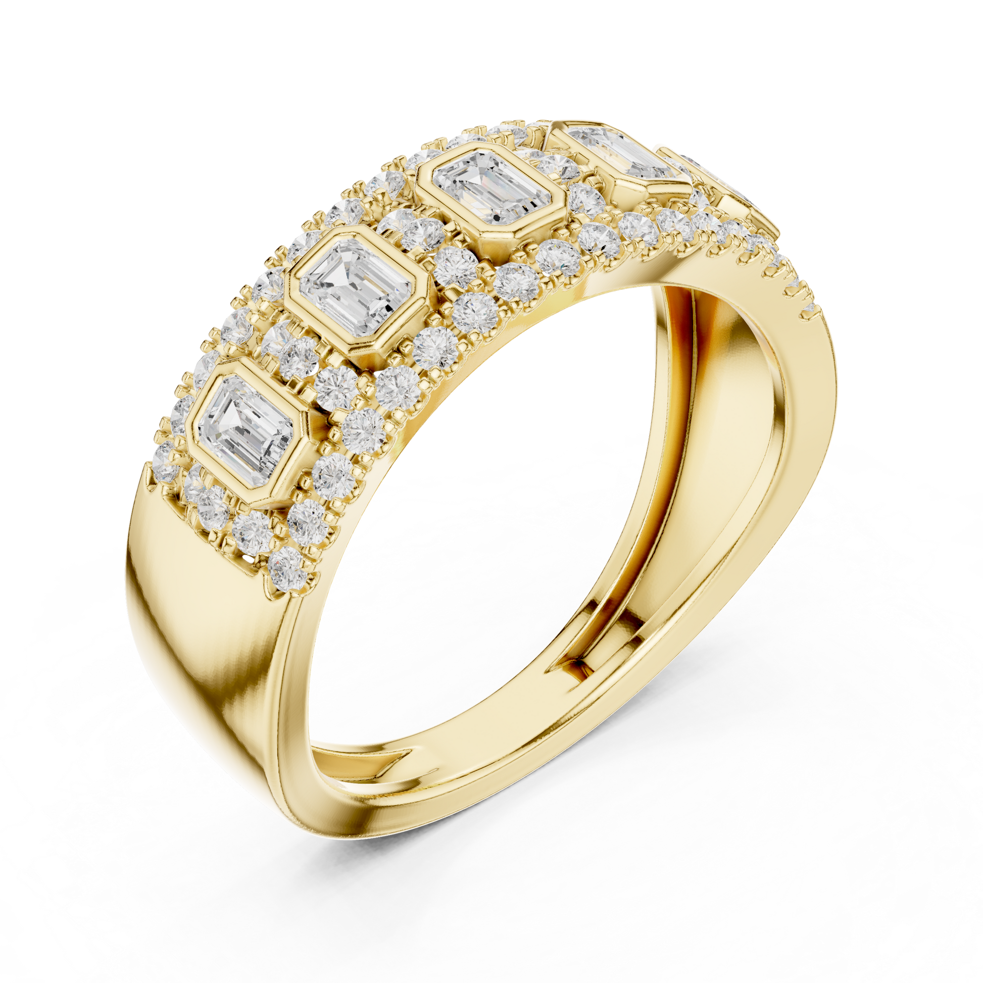 Mixed Shape Lab Grown Diamond Halo Ring