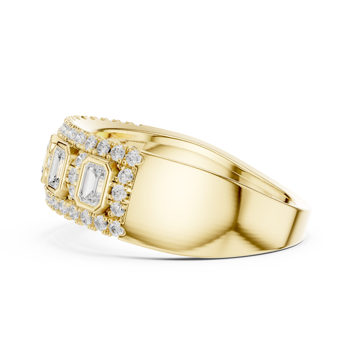 Mixed Shape Lab Grown Diamond Halo Ring