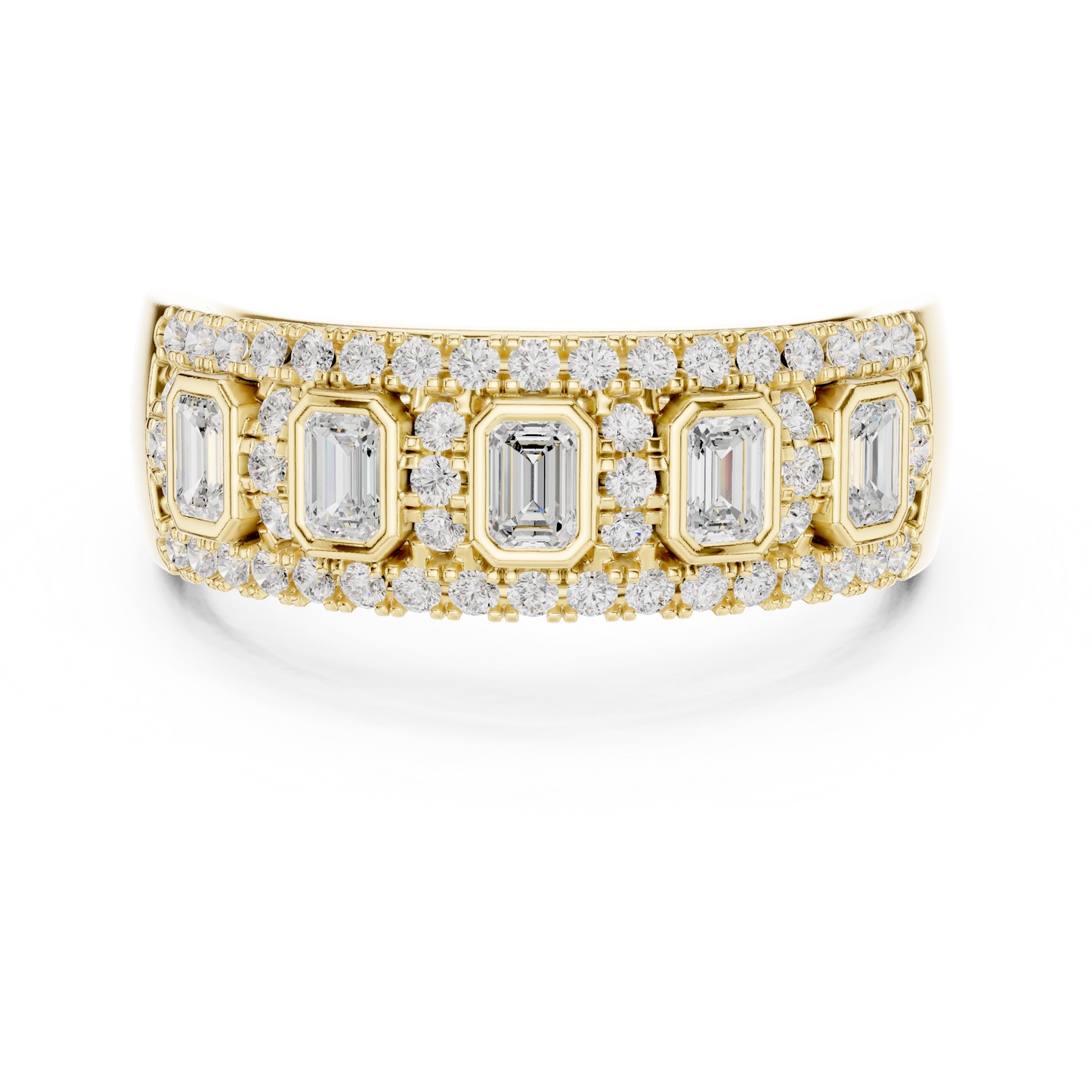 Mixed Shape Lab Grown Diamond Halo Ring
