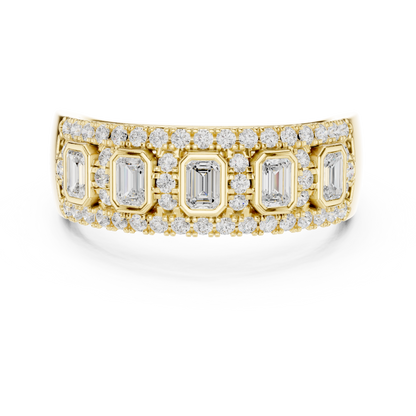 Mixed Shape Lab Grown Diamond Halo Ring