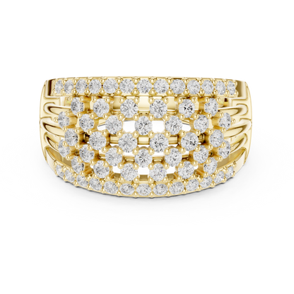 Round Halo Lab Grown Diamond Ring