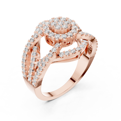 Mixed Shape Lab Grown Diamond Halo Ring