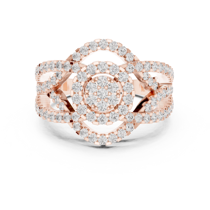Mixed Shape Lab Grown Diamond Halo Ring