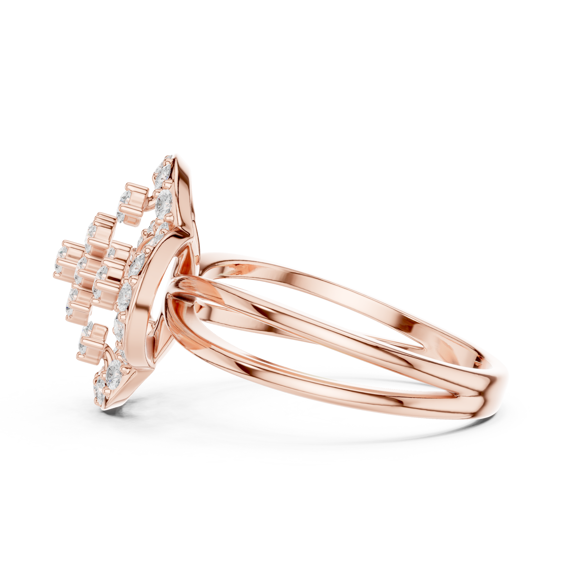 Round Halo Lab Grown Diamond Ring