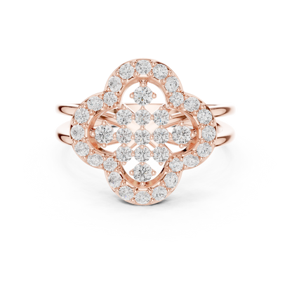 Round Halo Lab Grown Diamond Ring